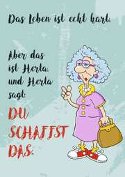 Anja Lerz - Postkarte "Das Leben ist echt hart." - 10 Stk. Postkarte "Das Leben ist echt hart." - 10 Stk.