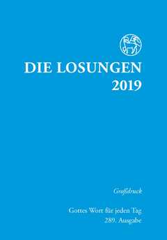Losungen 2019 hellblau, Großdruck Losungen 2019 hellblau, Großdruck