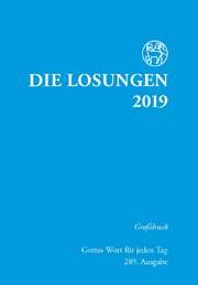 Losungen 2019 hellblau, Großdruck Losungen 2019 hellblau, Großdruck