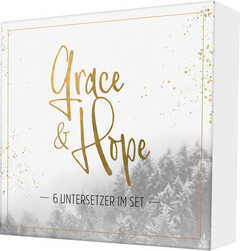 Untersetzer "Grace & Hope" 6er-Set