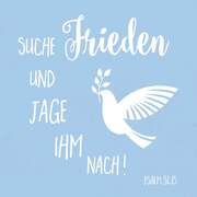 Metallschild - Suche Frieden Metallschild - Suche Frieden