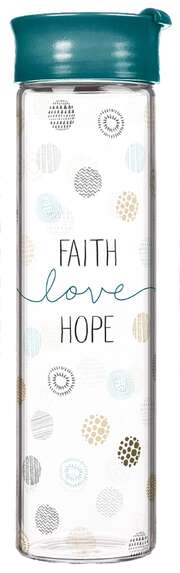 Glasflasche "Faith-Love-Hope" Glasflasche "Faith-Love-Hope"