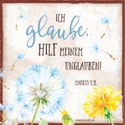 Metallschild - Ich glaube, hilf meinem Unglauben Metallschild - Ich glaube, hilf meinem Unglauben