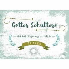 Postkarten "Gottes Schultern" 12er-Serie