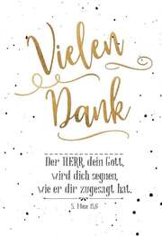 Faltkarte - Vielen Dank 5.Mos.15,6 Faltkarte - Vielen Dank 5.Mos.15,6