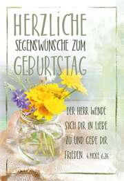 Faltkarte - Geburtstag 4.Mos. 6,26 Faltkarte - Geburtstag 4.Mos. 6,26