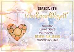 Postkartenserie "Gesegnete Weihnachtszeit - Holzherz" 10 Stk. Postkartenserie "Gesegnete Weihnachtszeit - Holzherz" 10 Stk.