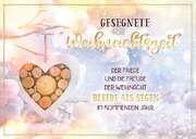 Postkartenserie "Gesegnete Weihnachtszeit - Holzherz" 10 Stk. Postkartenserie "Gesegnete Weihnachtszeit - Holzherz" 10 Stk.