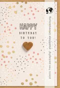 Faltkarte "Happy Birthday to you"