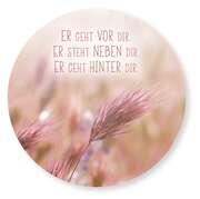Wandschmuckbild - Er geht vor dir... 25cm Wandschmuckbild - Er geht vor dir... 25cm