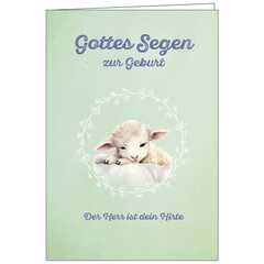 Faltkarte: Gottes Segen zur Geburt Faltkarte: Gottes Segen zur Geburt
