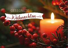 Faltkarte - Gesegnete Weihnachten Faltkarte - Gesegnete Weihnachten