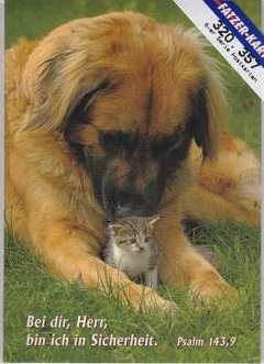 Postkarten Tierfreundschaften, 6 Stück