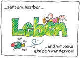 Mutmach-Karte Leben - 8 Stück Mutmach-Karte Leben - 8 Stück
