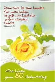 Faltkarte "Alles Liebe zum 80. Geburtstag" - Geburtstag Faltkarte "Alles Liebe zum 80. Geburtstag" - Geburtstag