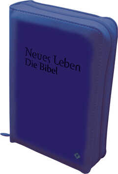 Neues Leben. Die Bibel. Taschenausgabe. ital. Kunstleder blau, Reißverschluss