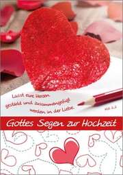 Grußkarte - Gottes Segen zur Hochzeit Grußkarte - Gottes Segen zur Hochzeit