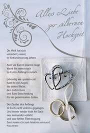 Petra Würth - Faltkarte: Die Welt hat sich verändert - Silb. Hochzeit Faltkarte: Die Welt hat sich verändert - Silb. Hochzeit
