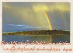 Postkarten Regenbogen, 6 Stück