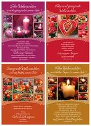 Faltkarten: Weihnachts-Serie - 4 Stück Faltkarten: Weihnachts-Serie - 4 Stück
