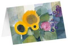 Kunstkarten "Sonnenstrauß" - 5 Stück