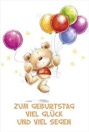 Faltkarte: Zum Geburtstag viel Glück und viel Segen Faltkarte: Zum Geburtstag viel Glück und viel Segen