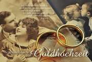 Faltkarte: Segenswünsche zur Goldhochzeit Faltkarte: Segenswünsche zur Goldhochzeit