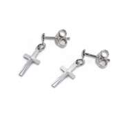 Ohrstecker/-Hänger Kreuz - silber Ohrstecker/-Hänger Kreuz - silber