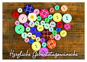 Herzliche Geburtstagswünsche - Postkarte Herzliche Geburtstagswünsche - Postkarte