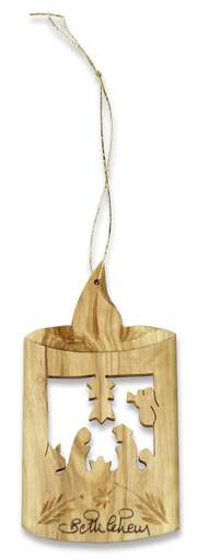 Baumschmuck "Kerze mit Krippe" Baumschmuck "Kerze mit Krippe"