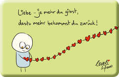 Royne Mercurio - loveli & friends - Liebe - Magnet Liebe - Magnet